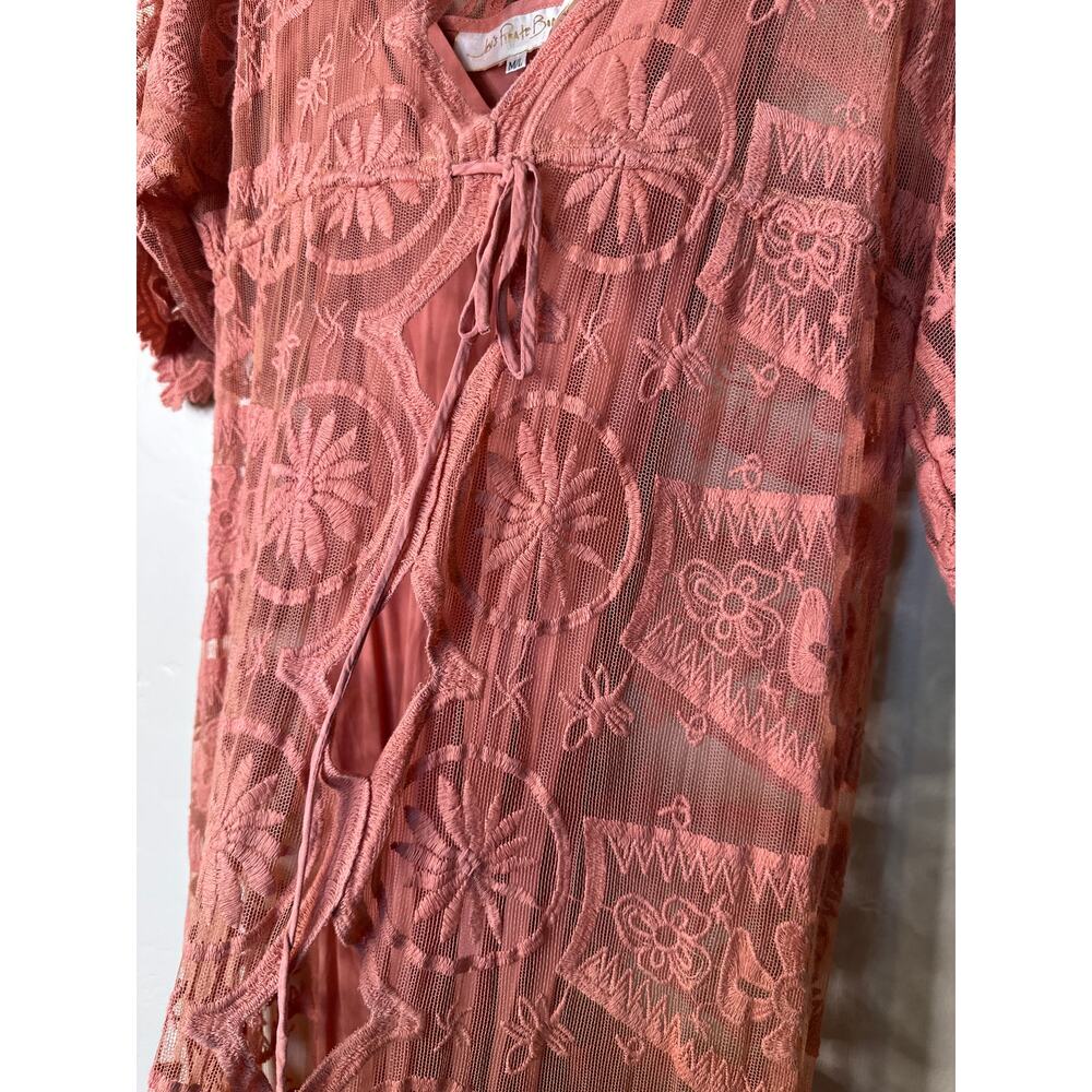 Jen's Pirate Booty Pixie Mykonos Kaftan Dress or Coverup in Clay MEDIUM/LARGE - Picture 6 of 7